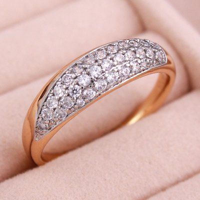 Каблучка Xuping з родуванням, позолота 18К. С12338 С12338#16 фото