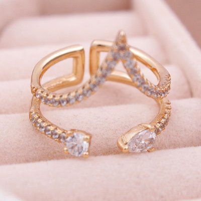 Кольцо Xuping позолота 18К. С12229 С12229#17 фото