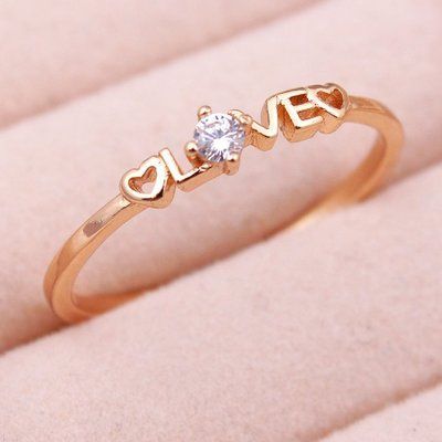 Кольцо Xuping "Love", позолота 18К. С12324 С12324 фото
