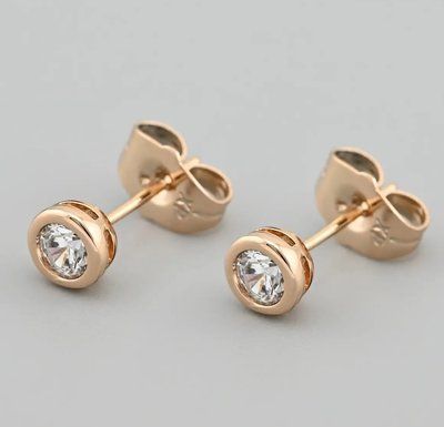 Сережки гвоздики Xuping, позолота 18K. С16036 С16036 фото