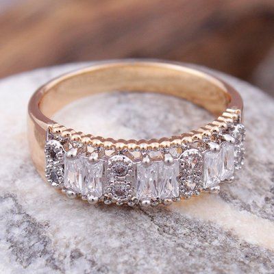 Каблучка Xuping з родуванням, позолота 18К. С12326 С12326#16 фото
