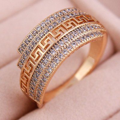 Каблучка Xuping, позолота 18К. С12341 С12341#17 фото