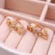 Серьги Xuping "Бесконечность" позолота 18К. С12101 С12101 фото 4