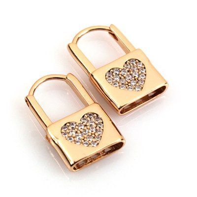 Серьги Xuping "Замочки", позолота 18K. С13362 С13362 фото