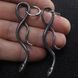 Сережки "Змея" из стали. С16012 С16012 фото 4