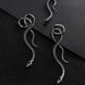 Сережки "Змея" из стали. С16012 С16012 фото 3