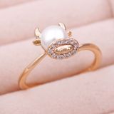 Кольцо Xuping с жемчугом, позолота 18К. С12238 С12238 фото